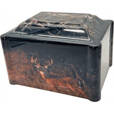 Cultured Marble Vinyl-Wrapped Urn/Vault - Deer / Bear Hunter