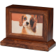 4" x 6" Wooden Photo Frame Pet Urn w/ Base in Rosewood -  - 2730