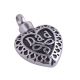 Stainless Steel Cremation Urn Pendant w/ Chain - Heart - Dad -  - J-091