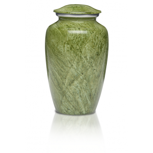 Alloy Cremation Urn in Beautiful Green - Adult -  - A-1410-A