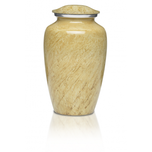 Alloy Cremation Urn in Beautiful Ivory - Adult -  - A-1412-A