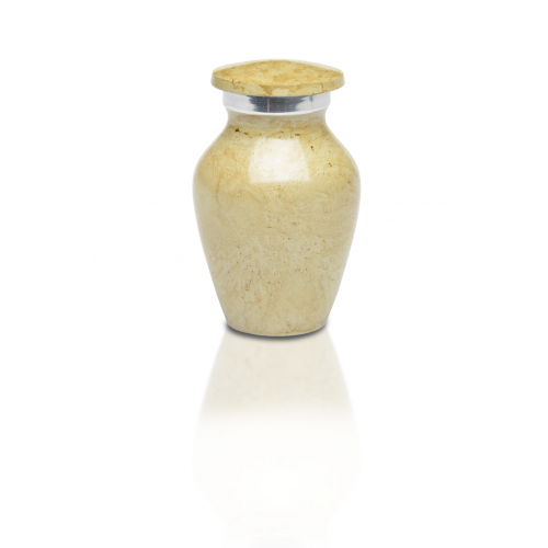 Alloy Cremation Urn in Beautiful Ivory - Keepsake -  - A-1412-K-NB