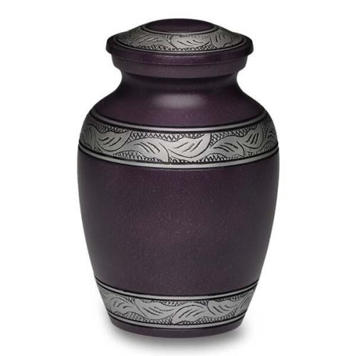 Alloy Cremation Urn in Beautiful Purple - Small -  - A-1489-S-PUR
