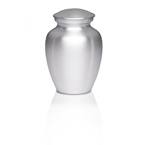 Alloy Cremation Urn Silver Color - Medium -  - AU-CLB-M