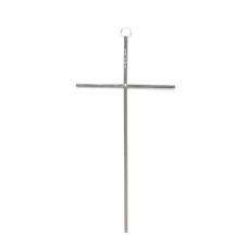 Brass Cross - Nickel Plated - Silver Color