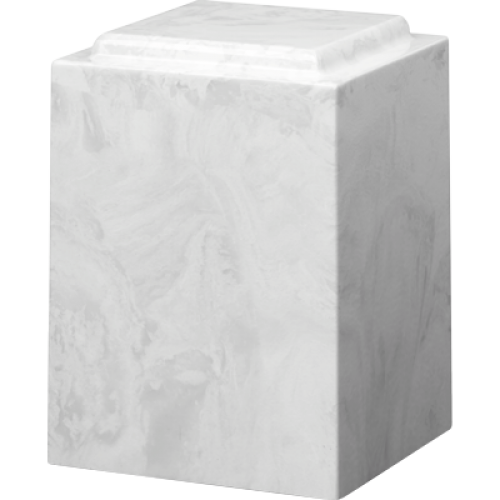 Cultured Marble Windsor Adult Urn White Carrera -  - CM-Windsor White Carerra