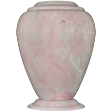 Georgian Cultured Marble Adult Urn - Pink