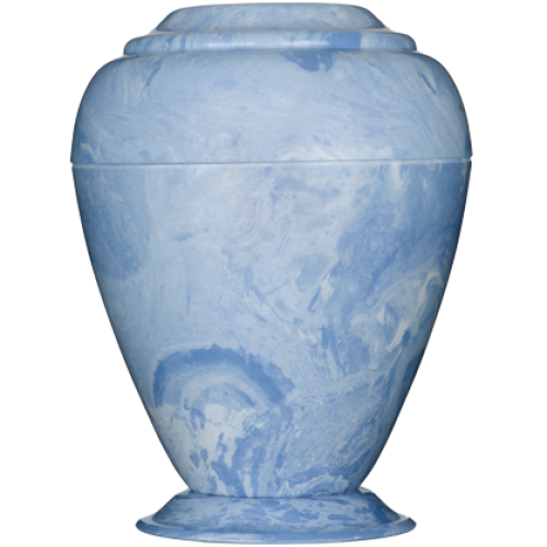 Georgian Cultured Marble Adult Urn - Wedgewood Blue -  - CM-G Wedgewood