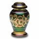 Iridescent Green Cremation Urn w/ Shamrock Design - Keepsake -  - B-1601-K-NB