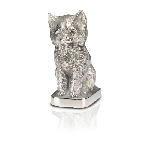 Precious Kitty Urn - Silver - Nickel - A-1465-S -  - A-1465-S