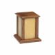 Small Rustic Wooden Urn w/ Cross - 50 cu. in. -  - NM-CC-2-SMALL