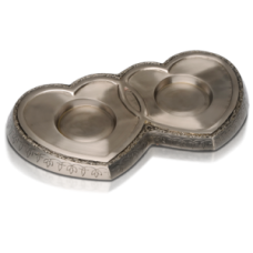 Pewter Heart Urn Base for Companion Urns