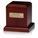 Birch Wood Cube Cremation Urn Cherry Finish - Medium - HB-106-CHERRY -  - HB-106-Cherry