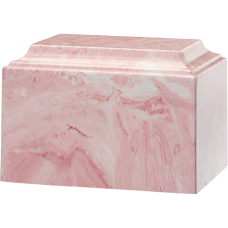 Tuscany Cultured Marble Adult Urn Pink