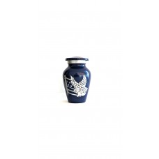 Blue American Pride Small Token Keepsake Cremation Urn - 3 cubic inches