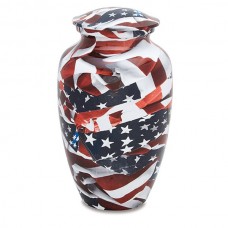 Old Glory Adult Cremation Urn - 210 cubic inches