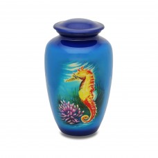 Seahorse Adult Cremation Urn - 220 cubic inches