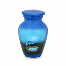 Fly Fishing Small Token Keepsake Cremation Urn - 3 cubic inches