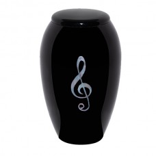Ebony N Ivory Adult Cremation Urn - 220 cubic inches