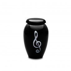 Ebony n Ivory Small Token Keepsake Cremation Urn - 3 cubic inches