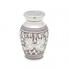 Purple Loving Doves Small Token Keepsake Cremation Urn - 3 cubic inches