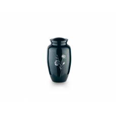 Blue Long Stem Rose Adult Cremation Urn - 220 cubic inches