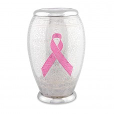 Pink Ribbon Adult Cremation Urn - 210 cubic inches