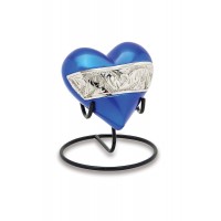 Berkshire Silver & Blue - Keepsake Urn Hearts