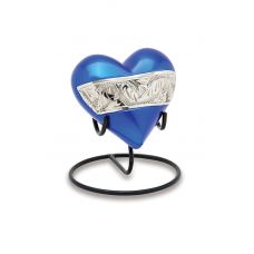 Berkshire Silver & Blue - Keepsake Urn Hearts