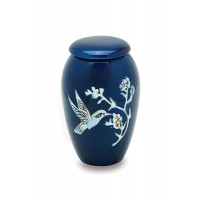 Blue Hummingbird - Token Sized urn