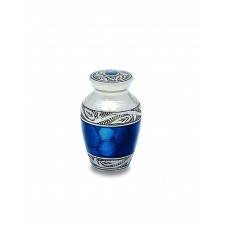 Mediterranean Mystic Blue Small Token Keepsake Cremation - 3 cubic inches