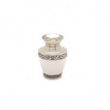 Grecian White Small Token Keepsake Cremation Urn - 3 cubic inches