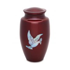 Mother of Pearl Dove - Adult - Cremation Urn 210 Cu. In.