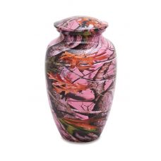Pink Camo - Adult - Hydro-Painted Cremation Urn 210 Cu. In.