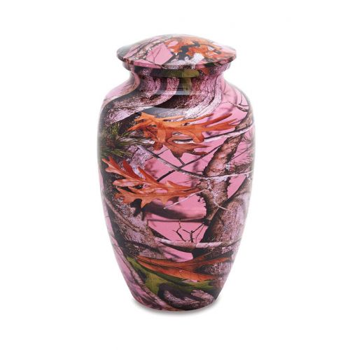 Pink Camo - Adult - Hydro-Painted Cremation Urn 210 Cu. In. -  - 7525-10