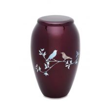 Purple Doves - Adult - Cremation Urn 210 Cu. In.