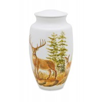 Two Deer Wildlife/Hunters - Adult/Full Size - Cremation Urn