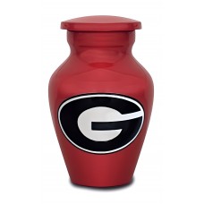 University of Georgia Red Small Token Keepsake Cremation Urn - 3 cubic inches