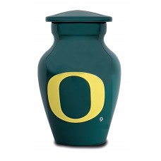 University of Oregon Green Small Token Keepsake Cremation Urn - 3 cubic inches