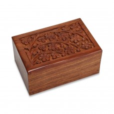 Rosewood Tree of Life Cremation Urn Extra Large - 210 cubic inches