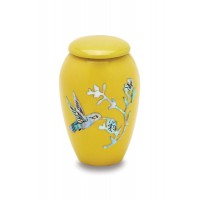 Yellow Hummingbird - Token Sized urn