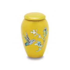 Yellow Hummingbird - Token Sized urn