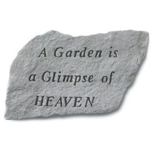 A Garden Is A Glimpse Of Heaven All Weatherproof Cast Stone - 707509657208 - 65720