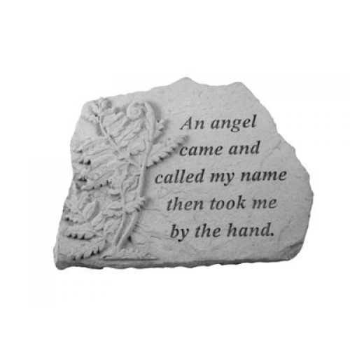 An Angel Came...w/Fern All Weatherproof Cast Stone Memorial - 707509070359 - 07035
