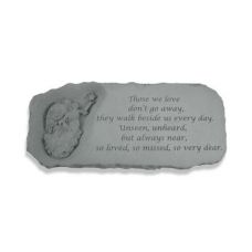 Angel Bench w/ Those We Love... All Weatherproof Cast Stone Memorial