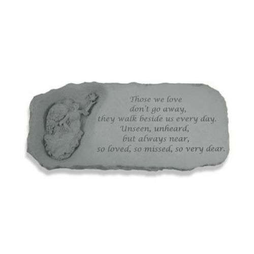 Angel Bench w/ Those We Love... All Weatherproof Cast Stone Memorial - 707509372200 - 37220