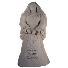 Angel Statue - Forever In Our Hearts All Weatherproof Cast Stone