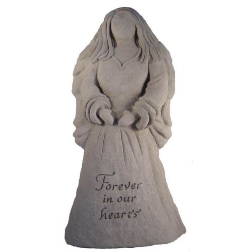 Angel Statue - Forever In Our Hearts All Weatherproof Cast Stone - 707509242039 - 24203