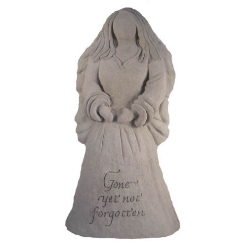 Angel Statue - Gone Yet Not... All Weatherproof Cast Stone Memorial - 707509242022 - 24202