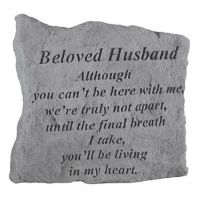 Beloved Husband Although You Can'T Be Here.. Cast Stone Memorial